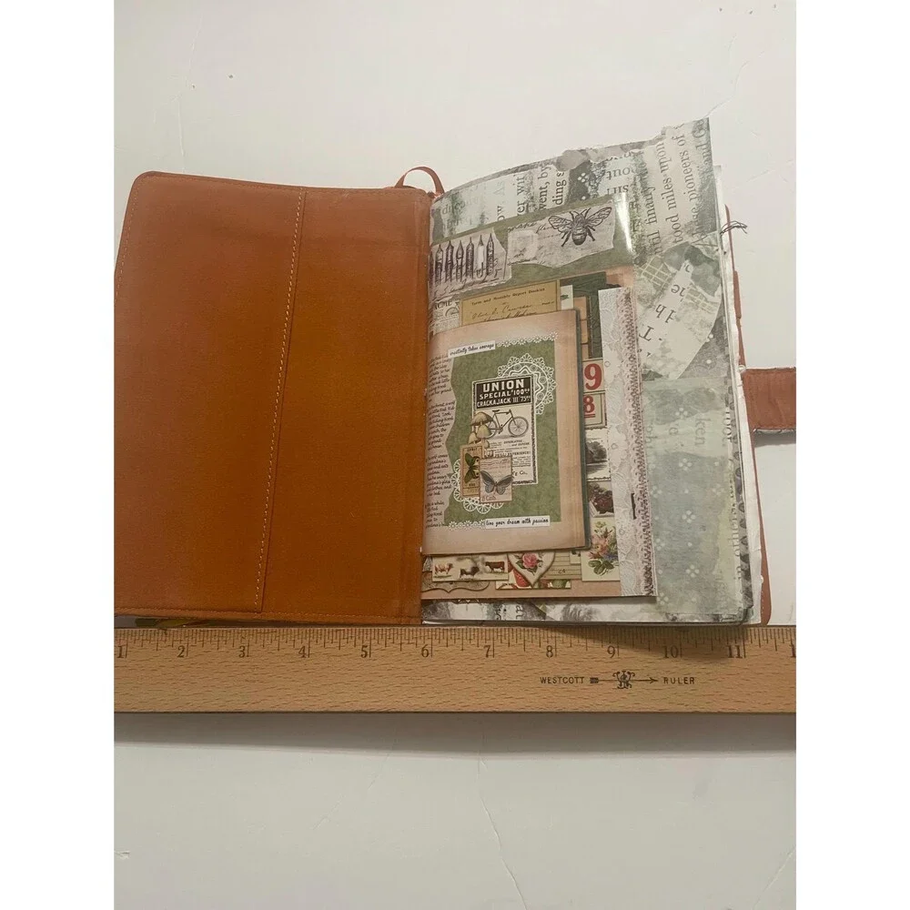 Handmade Junk Journal Asian Textile, Custom Charm, Black/African American